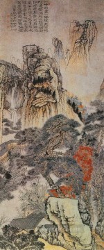 traditional Painting - Shitao huayang mountain traditional Chinese